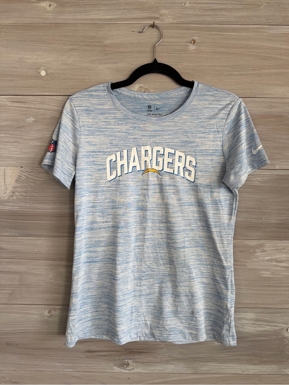 Nike women’s Small Chargers Light Blue Tee